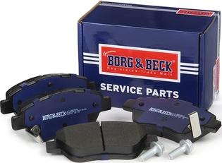 Borg & Beck BBP2000 - Тормозные колодки, дисковые, комплект unicars.by