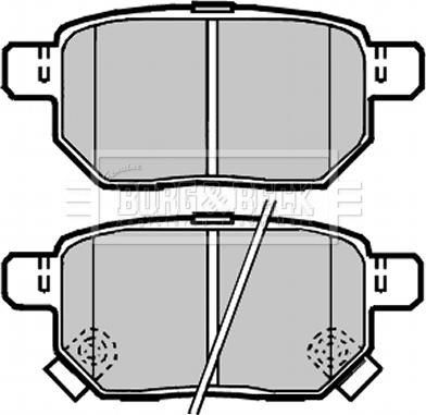 Borg & Beck BBP2086 - Тормозные колодки, дисковые, комплект unicars.by