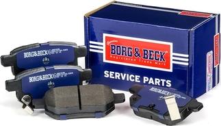 Borg & Beck BBP2086 - Тормозные колодки, дисковые, комплект unicars.by