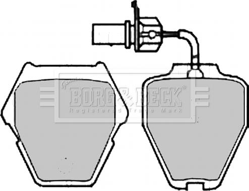 Starline BD S810P - Тормозные колодки, дисковые, комплект unicars.by