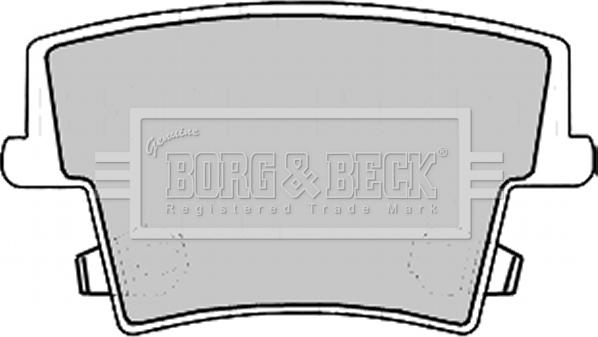 Borg & Beck BBP2168 - Тормозные колодки, дисковые, комплект unicars.by