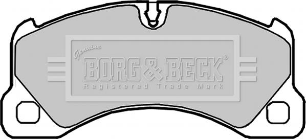 Borg & Beck BBP2101 - Тормозные колодки, дисковые, комплект unicars.by