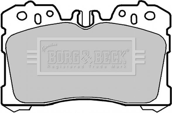 Borg & Beck BBP2127 - Тормозные колодки, дисковые, комплект unicars.by