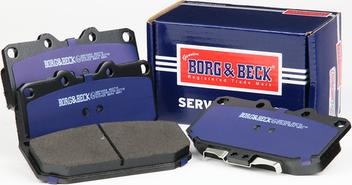 Borg & Beck BBP2858 - Тормозные колодки, дисковые, комплект unicars.by