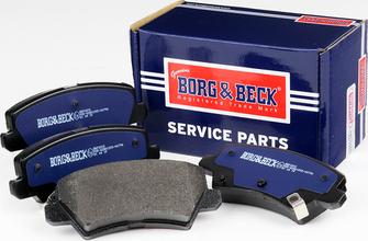 Borg & Beck BBP2810 - Тормозные колодки, дисковые, комплект unicars.by