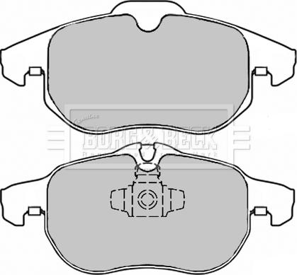 Borg & Beck BBP2354 - Тормозные колодки, дисковые, комплект unicars.by