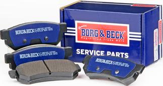 Borg & Beck BBP2307 - Тормозные колодки, дисковые, комплект unicars.by