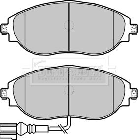 Borg & Beck BBP2339 - Тормозные колодки, дисковые, комплект unicars.by