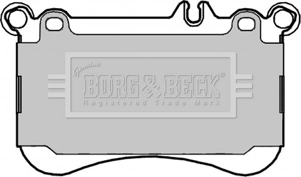 Borg & Beck BBP2331 - Тормозные колодки, дисковые, комплект unicars.by