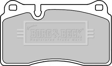 Borg & Beck BBP2374 - Тормозные колодки, дисковые, комплект unicars.by