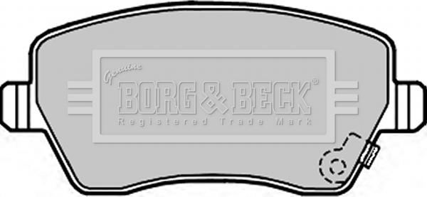 Borg & Beck BBP2297 - Тормозные колодки, дисковые, комплект unicars.by