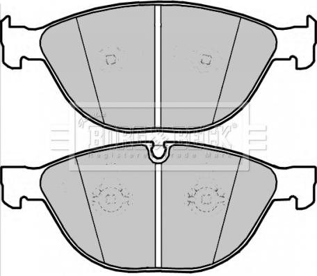 GMC 2432801 - Тормозные колодки, дисковые, комплект unicars.by