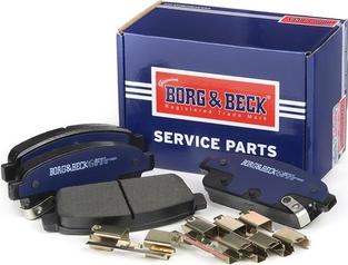 Borg & Beck BBP2214 - Тормозные колодки, дисковые, комплект unicars.by