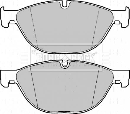 Borg & Beck BBP2218 - Тормозные колодки, дисковые, комплект unicars.by