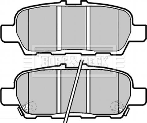 Borg & Beck BBP2283 - Тормозные колодки, дисковые, комплект unicars.by