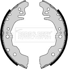 Borg & Beck BBS6402 - Комплект тормозных колодок, барабанные unicars.by