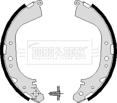 Borg & Beck BBS6193 - Комплект тормозных колодок, барабанные unicars.by