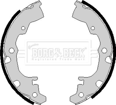 Borg & Beck BBS6144 - Комплект тормозных колодок, барабанные unicars.by