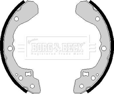 Borg & Beck BBS6145 - Комплект тормозных колодок, барабанные unicars.by