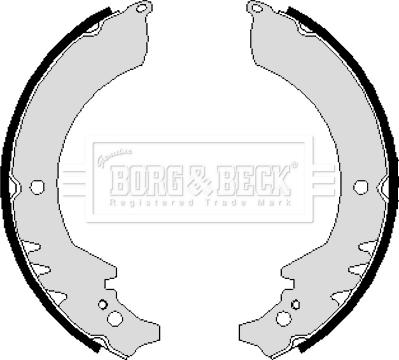 Borg & Beck BBS6109 - Комплект тормозных колодок, барабанные unicars.by