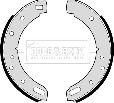 Borg & Beck BBS6184 - Комплект тормозных колодок, барабанные unicars.by