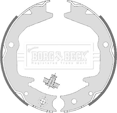 Borg & Beck BBS6329 - Комплект тормозов, ручник, парковка unicars.by