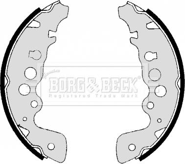 Borg & Beck BBS6290 - Комплект тормозных колодок, барабанные unicars.by