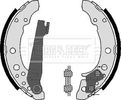 Borg & Beck BBS6248 - Комплект тормозных колодок, барабанные unicars.by