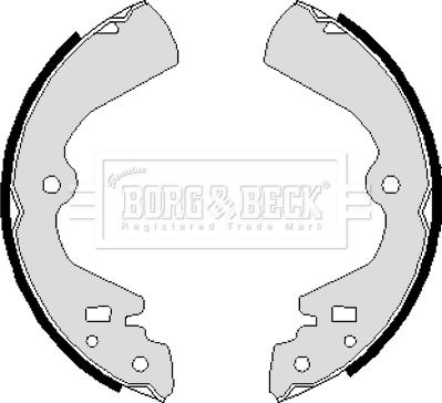 Borg & Beck BBS6250 - Комплект тормозных колодок, барабанные unicars.by