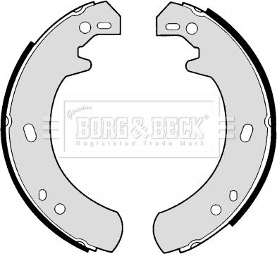 Borg & Beck BBS6253 - Комплект тормозов, ручник, парковка unicars.by