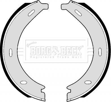 Borg & Beck BBS6257 - Комплект тормозов, ручник, парковка unicars.by