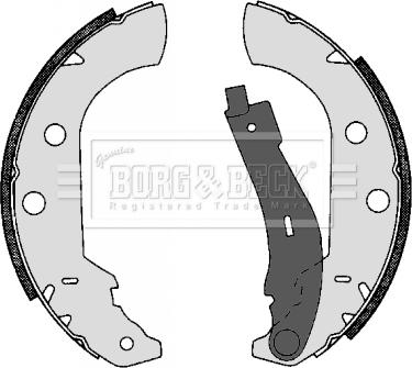 Borg & Beck BBS6268 - Комплект тормозных колодок, барабанные unicars.by