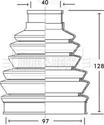 Borg & Beck BCB2282 - Пыльник, приводной вал unicars.by