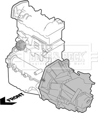 Borg & Beck BEM4368 - Подушка, опора, подвеска двигателя unicars.by