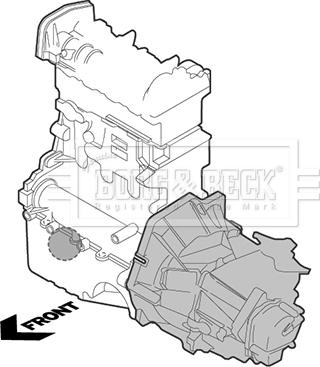 Borg & Beck BEM4007 - Подушка, опора, подвеска двигателя unicars.by