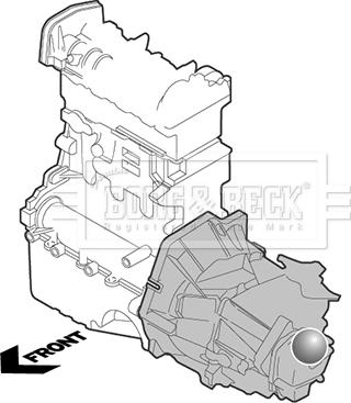 Borg & Beck BEM3730 - Подушка, опора, подвеска двигателя unicars.by