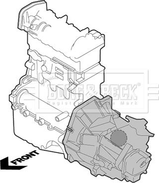 Borg & Beck BEM3242 - Подушка, опора, подвеска двигателя unicars.by