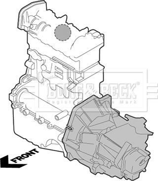 Borg & Beck BEM3846 - Подушка, опора, подвеска двигателя unicars.by