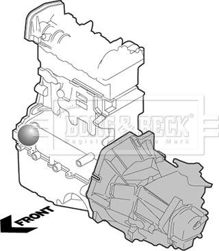 Borg & Beck BEM3335 - Подушка, опора, подвеска двигателя unicars.by