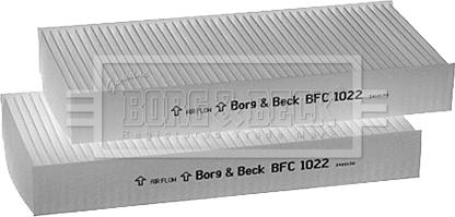 Borg & Beck BFC1022 - Фильтр воздуха в салоне unicars.by