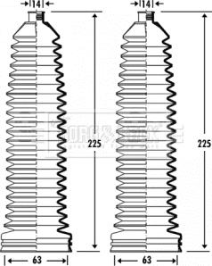 Borg & Beck BSG3337 - Комплект пыльника, рулевое управление unicars.by