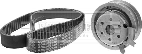 Borg & Beck BTK1002 - Комплект зубчатого ремня ГРМ unicars.by