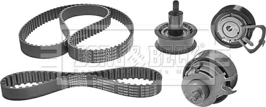 Borg & Beck BTK1028 - Комплект зубчатого ремня ГРМ unicars.by