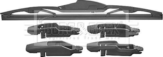 Borg & Beck BW12R.10 - Щетка стеклоочистителя unicars.by