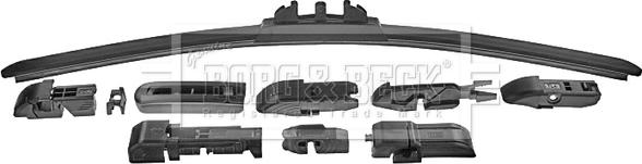 Borg & Beck BW17F - Щетка стеклоочистителя unicars.by