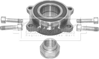 Borg & Beck BWK716 - Комплект подшипника ступицы колеса unicars.by