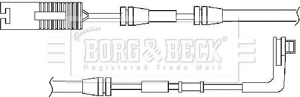 Borg & Beck BWL3029 - Сигнализатор, износ тормозных колодок unicars.by