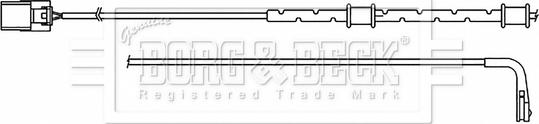 Borg & Beck BWL3181 - Сигнализатор, износ тормозных колодок unicars.by