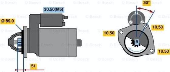 BOSCH 9 000 083 054 - Стартер unicars.by