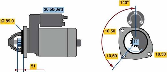 BOSCH 9 000 143 501 - Стартер unicars.by